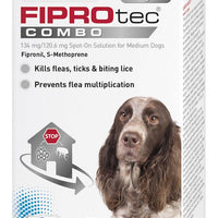 Beaphar - FIPROtec Spot On COMBO - Medium (10-20kg) Dog - 3 Pip