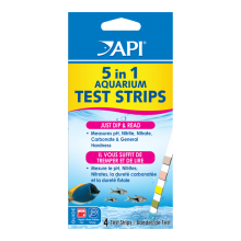 API - 5 in 1 Aquarium Test Strips - 4pk