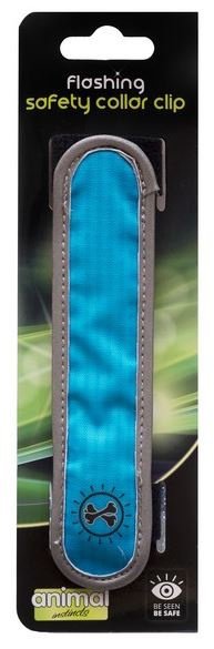 Animal Instincts - Flashing Collar Clip - Blue