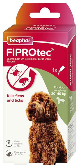 Beaphar - Fiprotec Spot On Solution - Large Dogs (20-40kg) - 1 Treatment