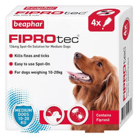 Beaphar - Fiprotec Spot On Medium Dog - 6 Pipettes