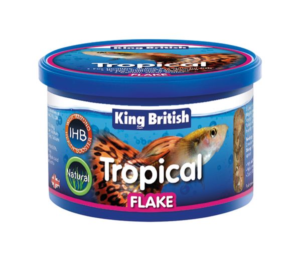 King British - Natural Tropical Fish Flake (with IHB) - 55G