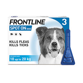 Frontline - Spot On Dog Medium (10-20kg) - 3 Pipettes