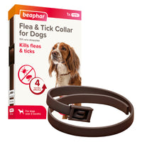 Beaphar - Dog Plastic Flea Collar - Brown 65cm