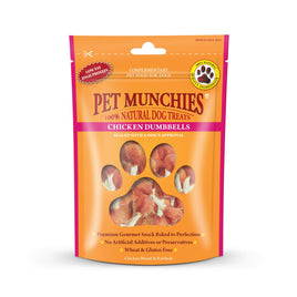 Pet Munchies - Chicken Breast & Rawhide Dumbbells - 80g