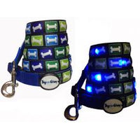 Dog-e-glo - Blue Bones Leash - 5 foot