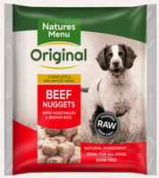 Natures Menu - Dog Frozen Beef Nuggets - 1kg