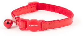 Ancol - Reflective Gloss Cat Collar - Red