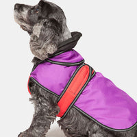 Danish Design - 2 In 1 Dog Coat - Purple - 25cm (10")