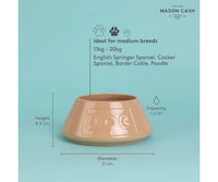 Mason Cash - Ceramic Lettered Non Tip Spaniel Water Bowl - 210mm