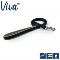 Ancol - Padded Nylon Lead - Black - 1.2 x 100cm (20kg)