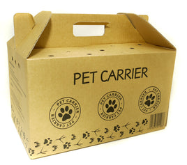 Cardboard Pet Carrier - Large - 460mm x 363mm x 253mm
