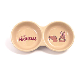 Stoneware Pet Dish Twin Naturals 8"