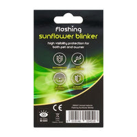 Animal Instincts - Flashing Safety Sunflower USB Blinker - Yellow