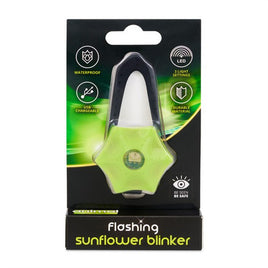 Animal Instincts - Flashing Safety Sunflower USB Blinker - Yellow