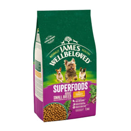 James Wellbeloved - Small Breed Adult Dog Superfood - Turkey - 1.5kg