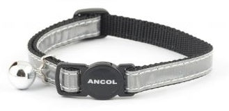 Ancol - Reflective Cat Safety Collar - Gloss Silver