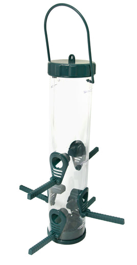 Wild Beaks - Clear Plastic Seed Feeder - Large