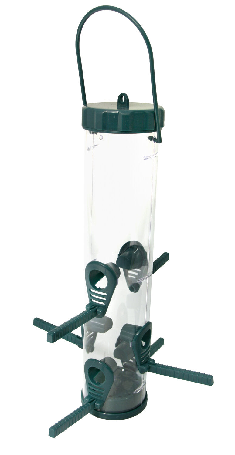 Wild Beaks - Clear Plastic Seed Feeder - Large