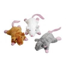 Karlie - Catnip Plush Mice - Assorted Colour