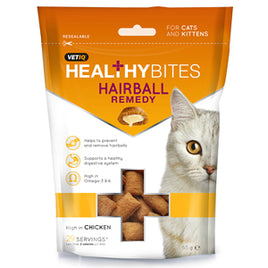 M&C - Healthy Bites Cat Treats - Hairball Remedy - 65g