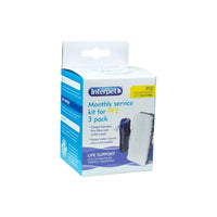 Interpet - Filter Cartridge Service Kit - PF2 Floss & Carbon - Monthly Pack