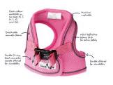Doodlebone - Originals Pattern Snappy Harness - Pink - Size XL