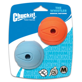 Chuckit - The Whistler Ball - Medium (6.5cm) - 2 pack