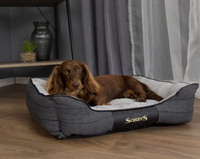 Scruffs - Windsor Charcoal Dog Bed - Large (75 x 60cm / 29.5" x 24")
