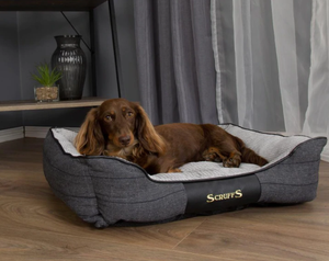Scruffs - Windsor Charcoal Dog Bed - Large (75 x 60cm / 29.5" x 24")