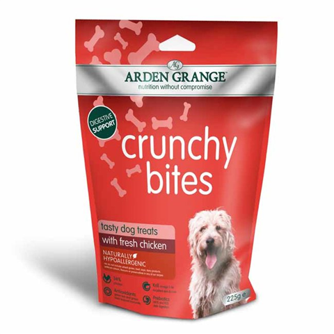 Arden Grange - Crunchy Bites Chicken Dog Treats - 225g