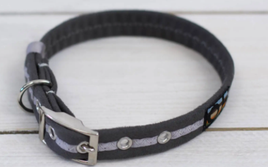 Oscar & Hooch - Dog Collar - Graphite Grey - Small