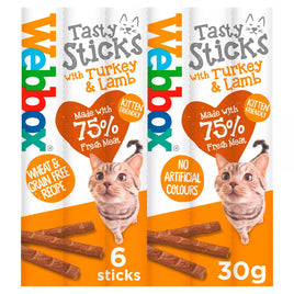 Webbox - Tasty Sticks - Turkey & Lamb - 6 sticks