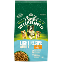 James Wellbeloved - Light Adult Dog Food - Turkey & Rice - 1.5kg