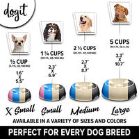 Dogit - Anti-gulping Bowl - Black - Medium (600ml)