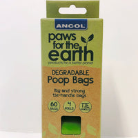 Ancol - Refill poop bag rolls - 4 Rolls (15 Bags per roll - 60 Total)