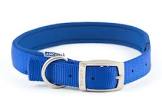 Ancol - Viva Nylon Padded Buckle Collar - Blue - Size 7 (50-59cm)