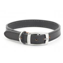 Ancol - Classic Leather Collar - Black - 20"
