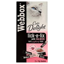 Webbox - Cats Delight Lick-e-lix - Salmon (5 Sachets)