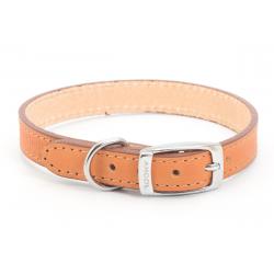 Ancol - Leather Collar - Tan - 12
