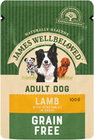 James Wellbeloved - Adult Dog Grain Free Wet Food - Lamb - 100g Pouch