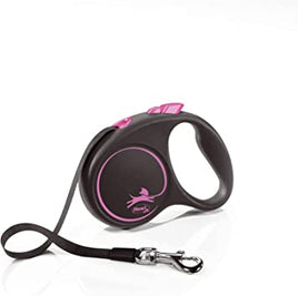 Flexi - Design Retractable Tape 5m - Medium - Black/Pink