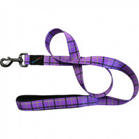 Hem & Boo - Padded Check Lead - Purple (1 x 48")