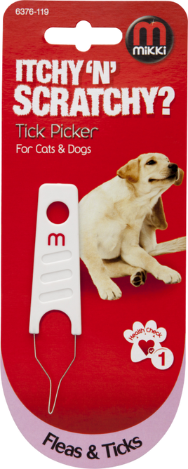 Mikki - Itchy 'n' Scratchy - Tick Picker for Cats & Dogs