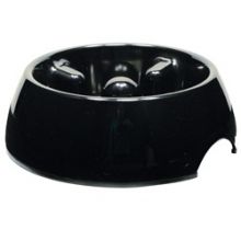 Dogit - Go-Slow (Anti Gulp) Bowl - Black - Med