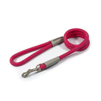 Ancol - Viva Nylon Reflective Rope Snap Lead - Pink - 107cm x 12mm (max 50kg)