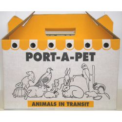 Shaws -Port-a-pet Cardboard Carry Box - medium