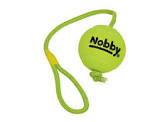 Nobby - Tennis Ball With Throw Rope - 10cm