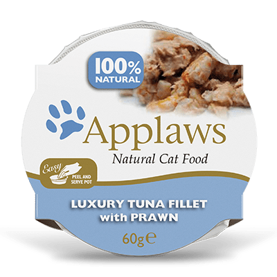 Applaws - Luxury Tuna Fillet With Prawn in broth - 60g pot
