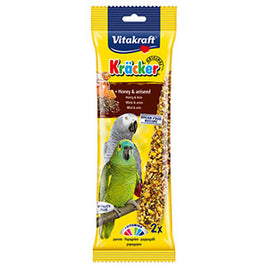 Vitakraft - Kracker Cockatiel & Parrot Stick - Honey & Aniseed - 2 Pack